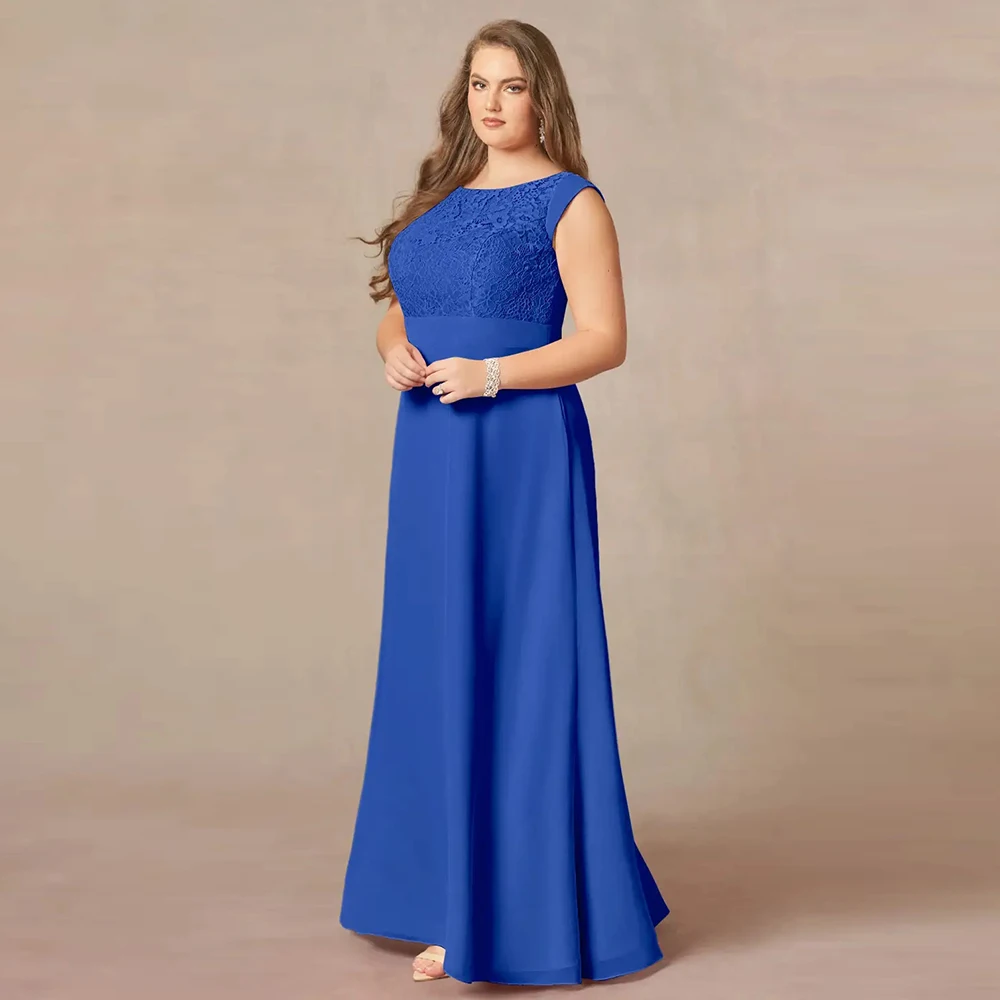 

Royal Blue Mother of Bride Dresses for Princess 2024 Summer Strapless Wedding Party Dresses with Lace New Jersey Robe De Soirée