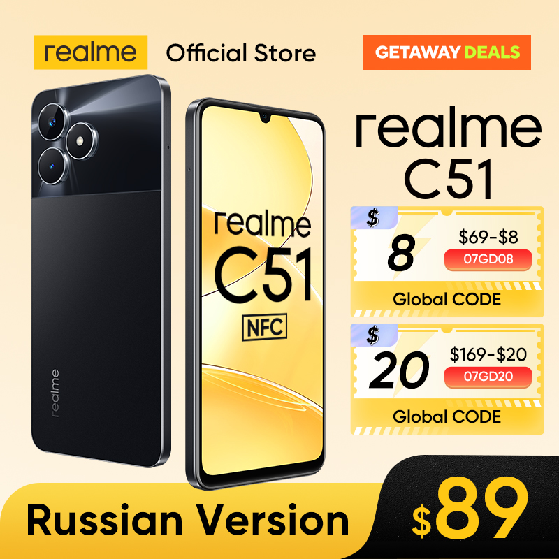  [World Premiere] realme C51 50MP AI Camera 33W SUPERVOOC Charge 6.74''90Hz Display 5000mAh Battery Powerful Octa-core Processor 