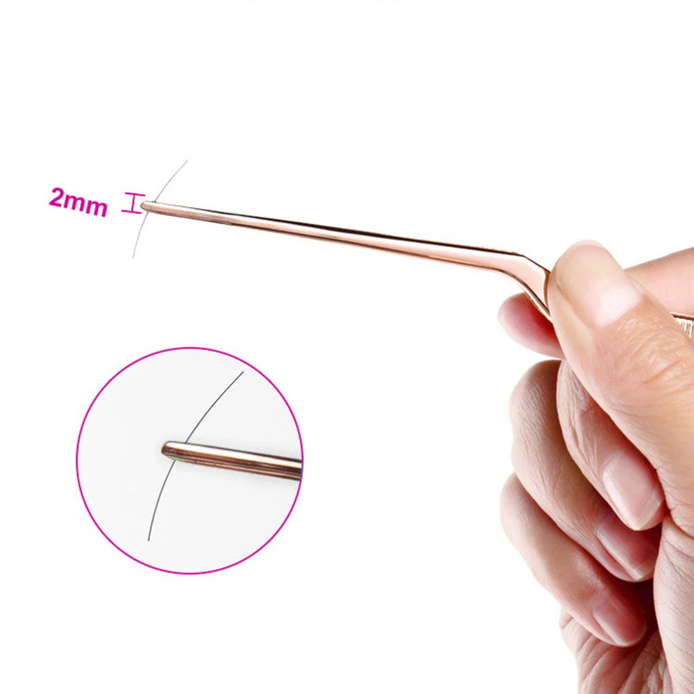 1Pcs Stainless Steel Medical Tweezers Professional Ear Cleaner Care Ear-Pick Tool Top Quality Bending Tools Cleaning Earwax Pick 3
