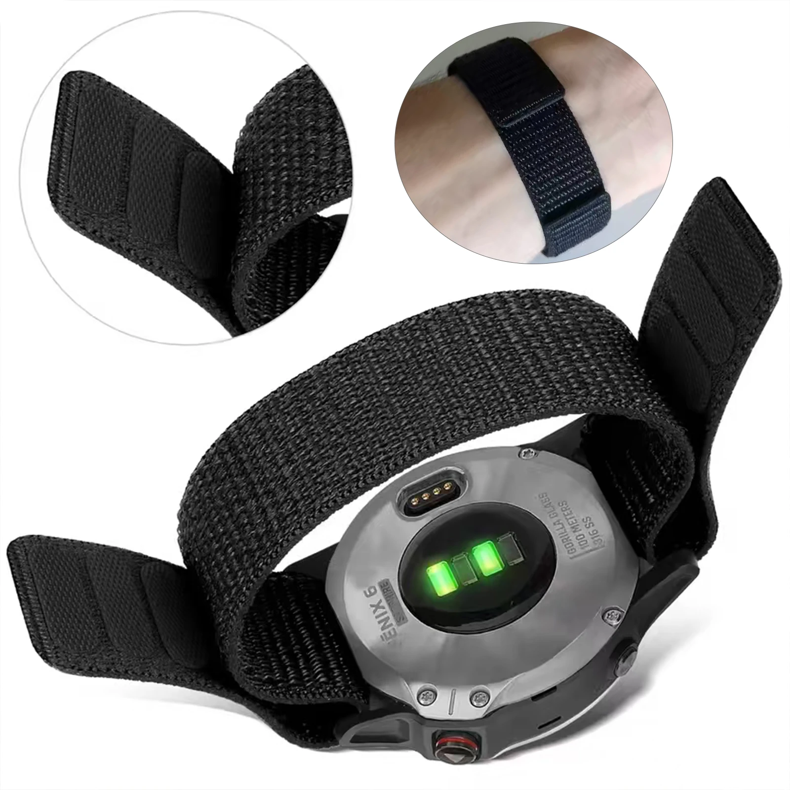 QuickFit Nylon Loop Sports Watchband, 22mm/26mm