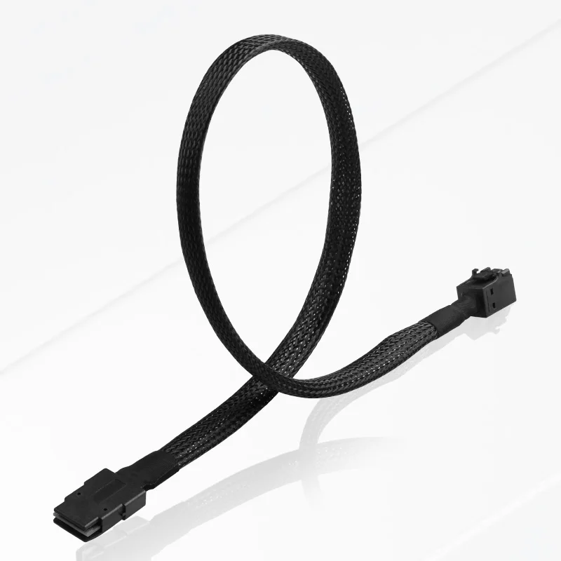 미니 SAS HD 데이터 케이블, 임베디드 서버, 하드 드라이브, 레이드 케이블, 미니 SAS 8643 SFF 8087, 50cm, 100cm, 200cm