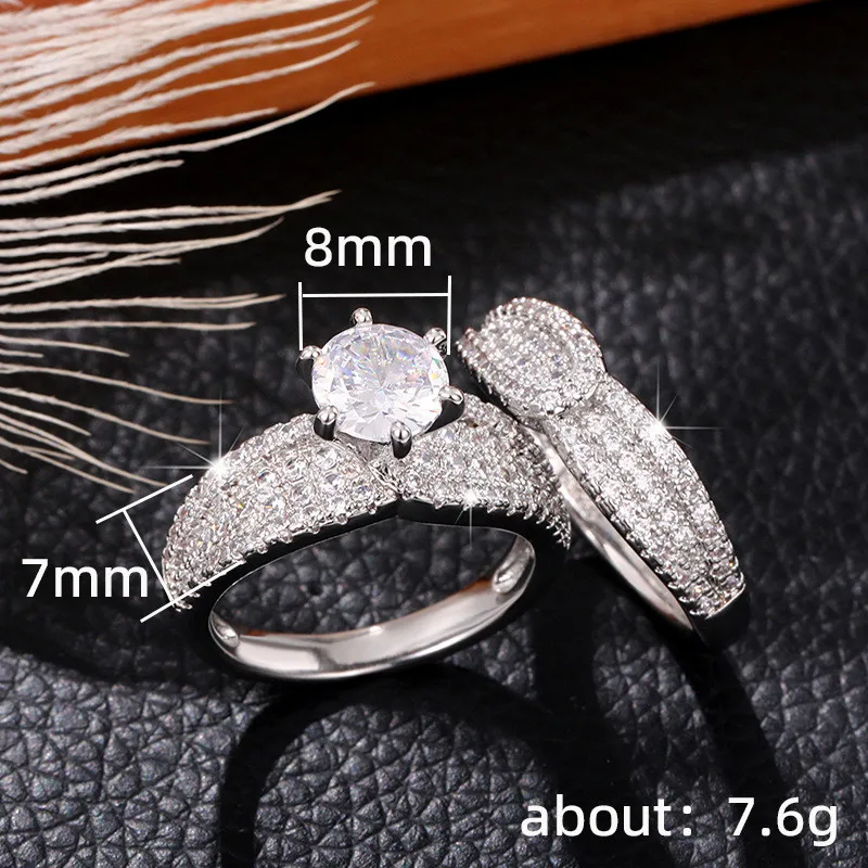 Bague Alliance Diamantée Argent Massif 925, Taille 60, Rhodiée - Neuf Avec étiquettes