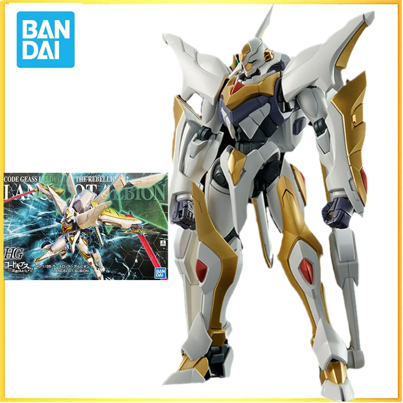 

In stock Bandai HG 1/35 Anime Action Figure CODE GEASS Lelouch of The Rebellion LANCELOT ALBION Toys Model Gifts for Children