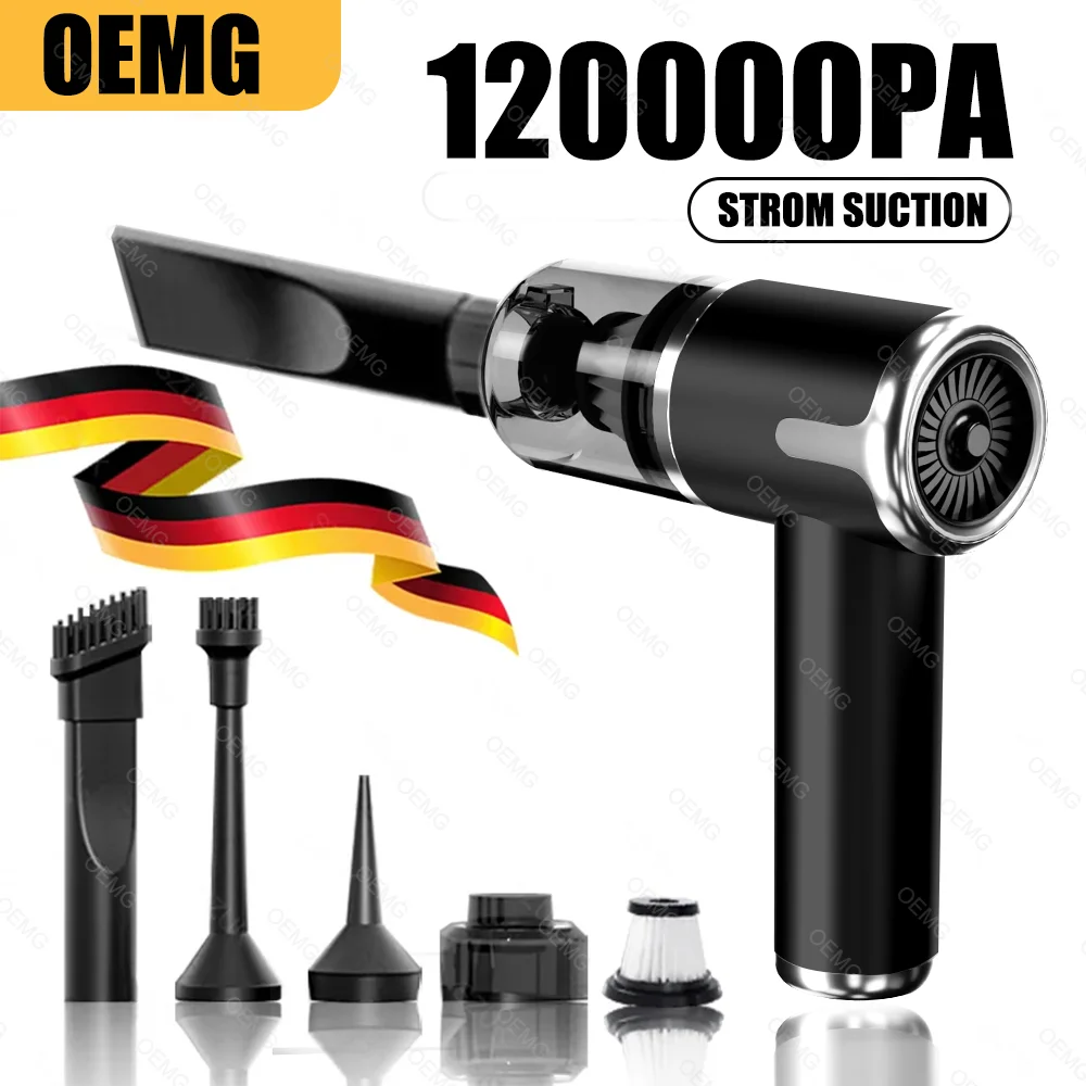 Car Vacuum Cleaner 120000PA Mini Handheld Portable for Home Appliance Powerful Cleaning Machine Car Cleaner Wireless vacuum cleaner handheld vacuum cleaner wireless vacuum cleaner portable vacuum cleaner