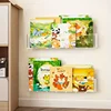 Creative Wall Mounted Bookcase Shelves Bedroom Wall Acrylic Wall Hanging Baskets Storage Racks Baskets Hanging Racks Bookshelves 5