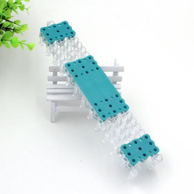 Fashion Rubber Loom Band  Weaver Kit for DIY Elongated Knitting Machine Bracelets Weaving Frame Bands Hook Arts Crafts,  Toys 3