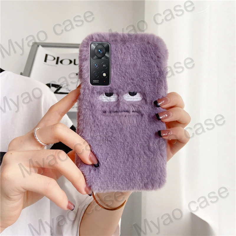 Funny Face Purple Monster Phone Case For Xiaomi Redmi Note 11 Pro