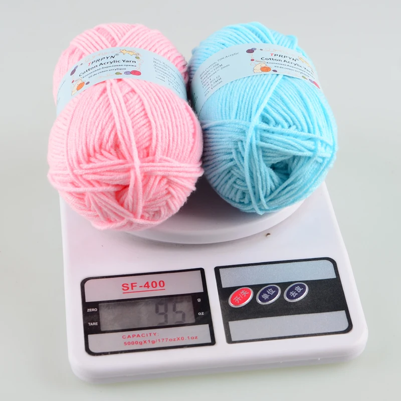 TPRPYN 1Pc 50g Crocheting Milk Cotton Yarn for hand knitting Acrylic Crochet yarn Fingering sock yarn to knit DIY Amigurumi line 4