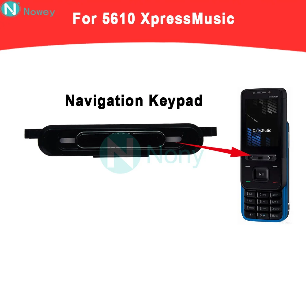 Nowey 5610 XM 버튼 Nokia 5610 XpressMusic 휴대 전화 키패드 버튼 커버 케이스 교체 부품