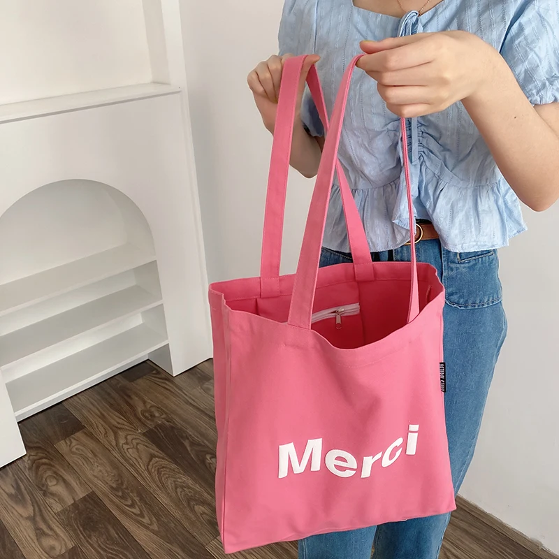 Emily In Paris Creative Canvas Tote Bag Eco Shopping Bag Large Capacity  Shoulder Bag Women Female Foldable Beach Shopper Bag - AliExpress