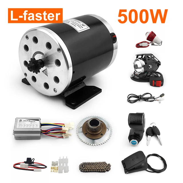 L-faster 24V36V 350W Motor Kit Electric Gokart Engine System with