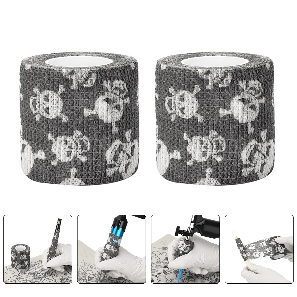 

3pcs Tattoos Wrapping Tapes First Aid Bandage Bandage Wraps Adhesive Tattoos Tapes Non- woven Bandage Tapes for Favors (