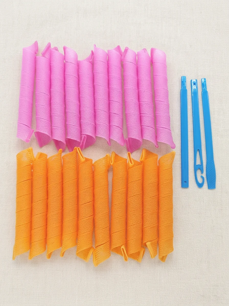 Heatless Spiral Hair Rollers Set for Effortless Overnight Curls