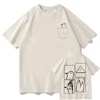 Oyasumi Punpun Printed T Shirts Japanese Anime T-shirts 100% Cotton Short Sleeve Men/women Oversized Clothing Summer Casual Tops 1