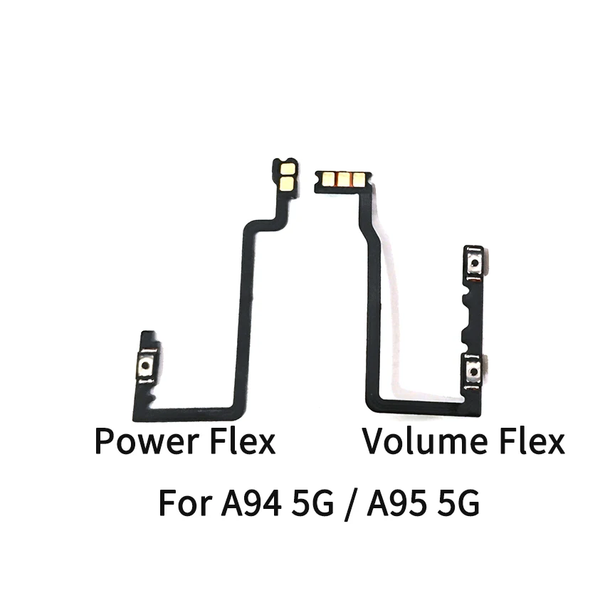 Câble Flex Bouton Volume Pour OPPO A94 5G / A74 5G / A95 5G - Pièce Neuve Générique Noire