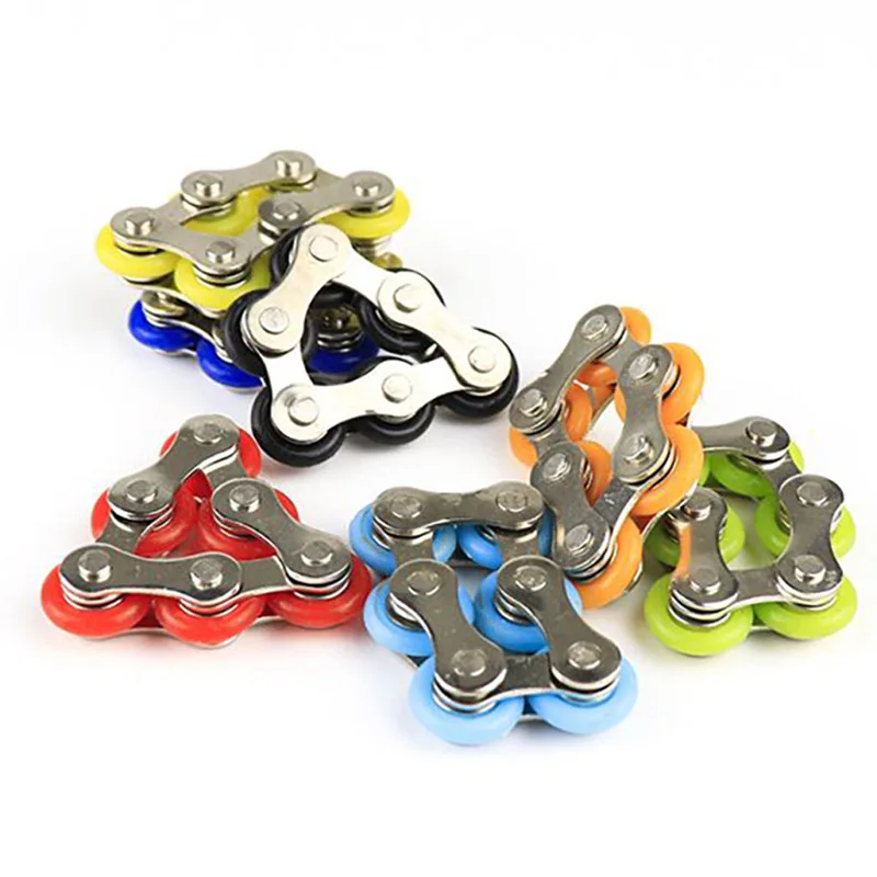 Flippy Roller Chain Fidget EDC Hand For Autism ADHD Anxiety Relief Relieve Stress Toys Adults Kids Ansiedad Juguete