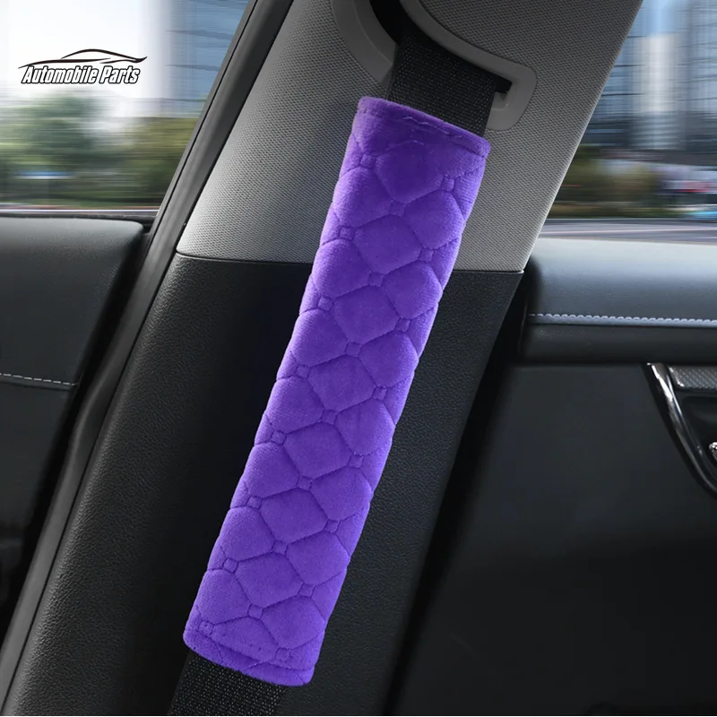 Car Soft Seat Belt Cover Universal Auto Seat Belt Covers Warm Plush Safety Belts Shoulder Protection Auto Interior Accessories car accessories seat belt covers seat belt protection seat belt protector car seat belt accessory safety belt shoulder guard