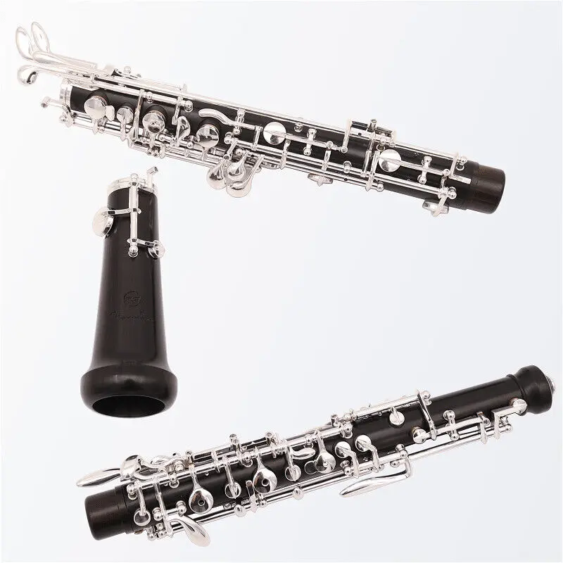 Full or semi automatic Oboe C Key Ebony Wood Top Grade Wooden Silier Keys Good Sound For Professional Player