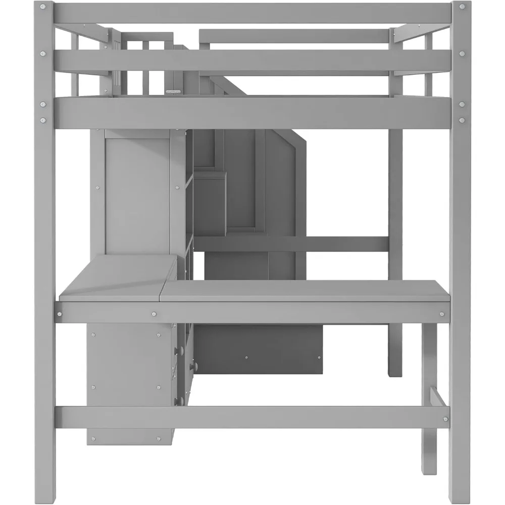 Full Loft Bed with Desk 6