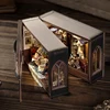DIY Wooden Miniature Model Kit Magic Mini Box World Casa Doll Houses 3D Puzzle Dollhouse With Furniture Lights for Friends Gifts 5