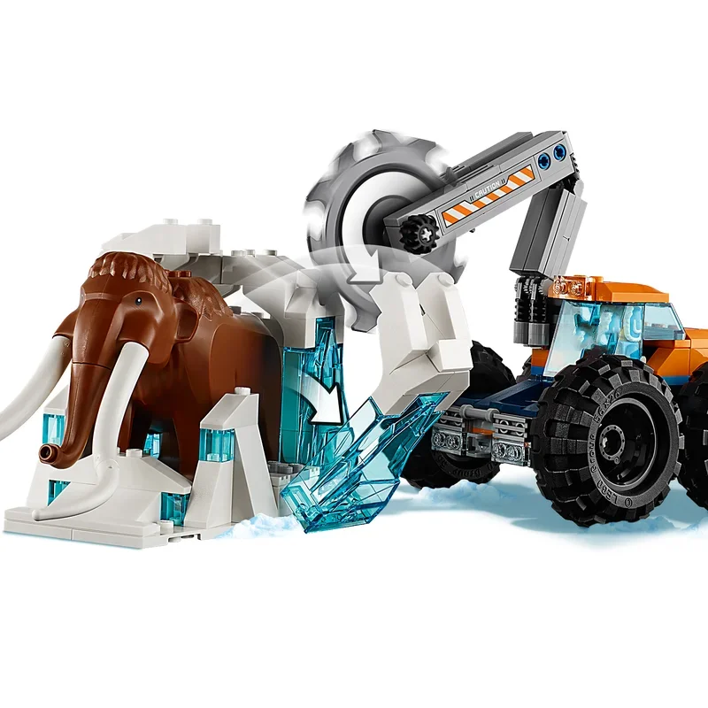 Kompatibel mit Bausteinen der City-Serie Arctic Mobile Exploration Basiskran Auto MOC Spielzeug Kinder Weihnachtsgeschenke – Detail 4