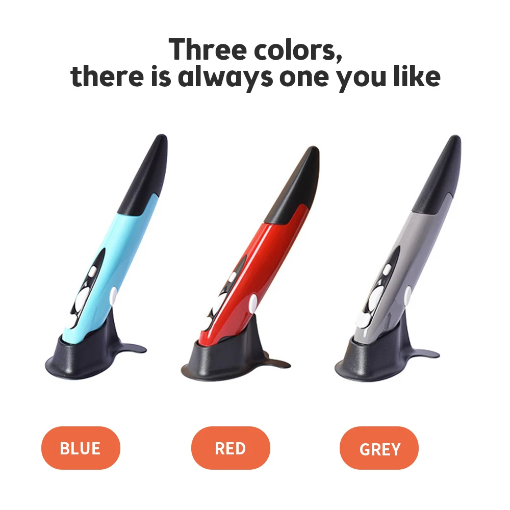 2.4G Wireless Mouse Pen Creative Vertical Pen-Shaped Stylus Practical Mouse Pen Battery for PC And Laptop Mice wireless mouse