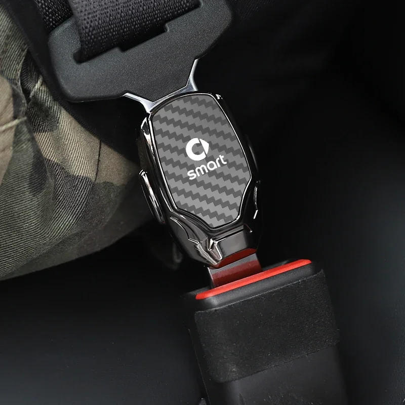 1pc car seat belt metal jewelry seat belt accessory extender for Smart Eq Fortwo Forfour 453 451 452 450 454