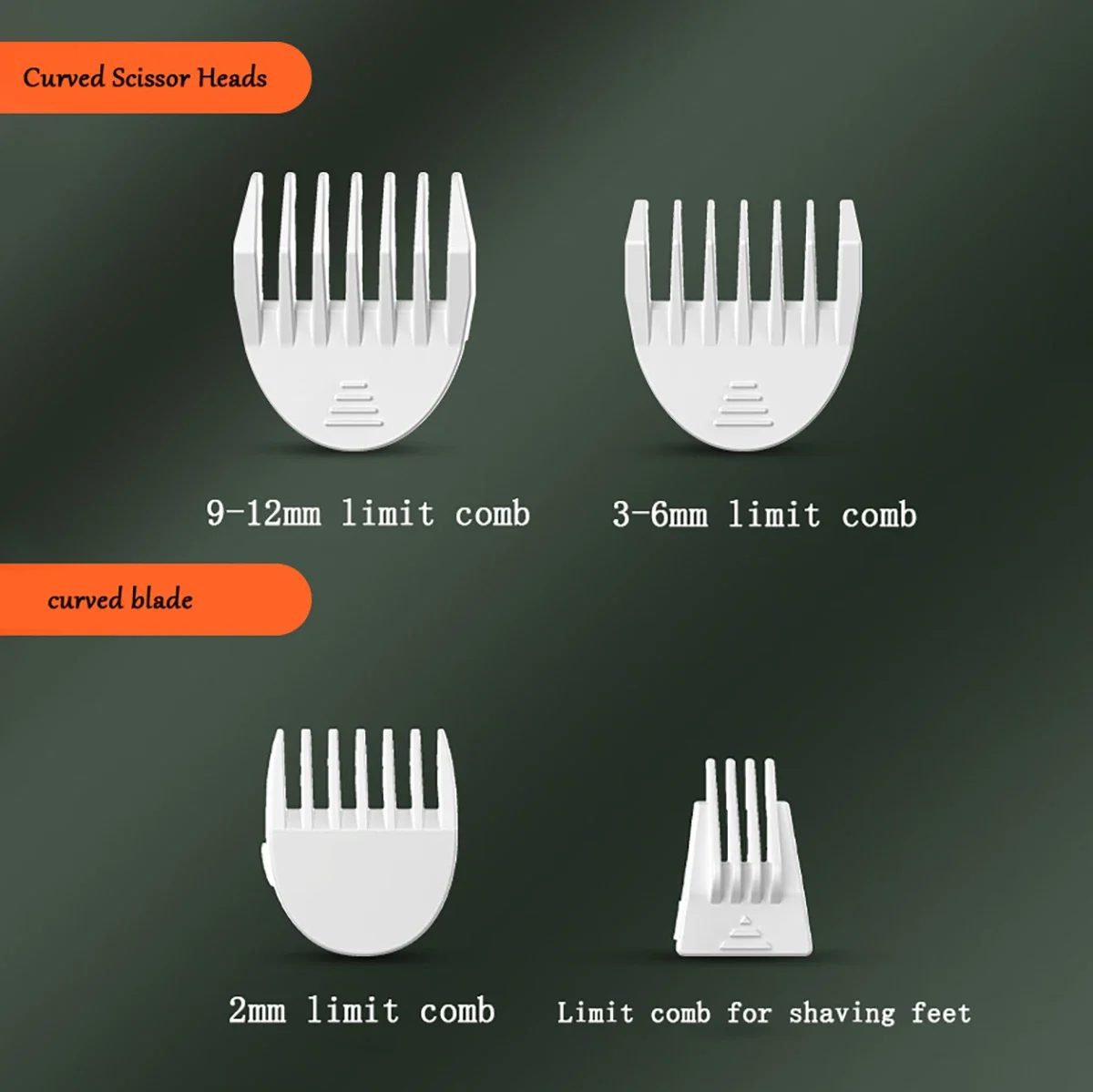 Rechargeable Pet Hair Clipper 4 Blades for Full-Body Grooming Nail Grinding & Paw Hair Trimming