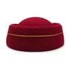 Air Hostesses Hat Stewardess Hat Beret Hat Women Formal Uniform Caps Accessory Party Hats Costume Accessories 3