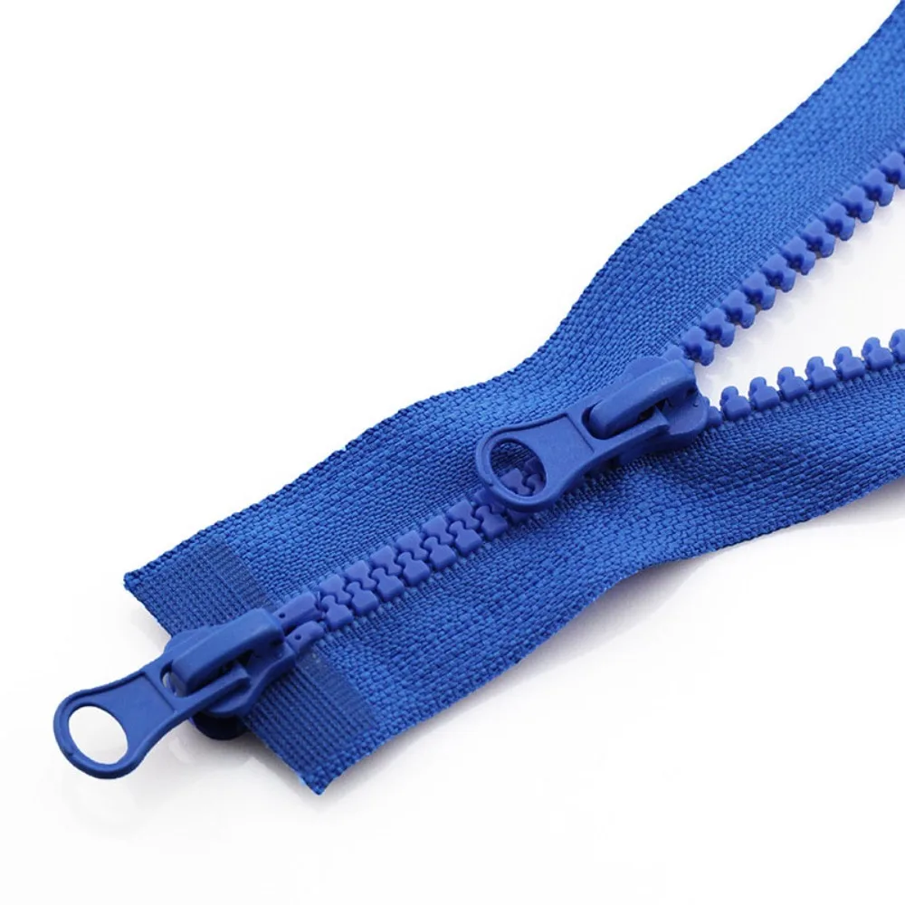 Portable 90cm #5 Resin Zipper Double Slider Two Way Chunky Zip Plastic Teeth Zipper Open End High Quality Jacket Long Zips - Image 9