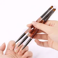 Acrylic Double Head Drawing Nail Brush Liner Brush Painting Pen Gel Brush Crystal Nail Art Brush Manicure 3