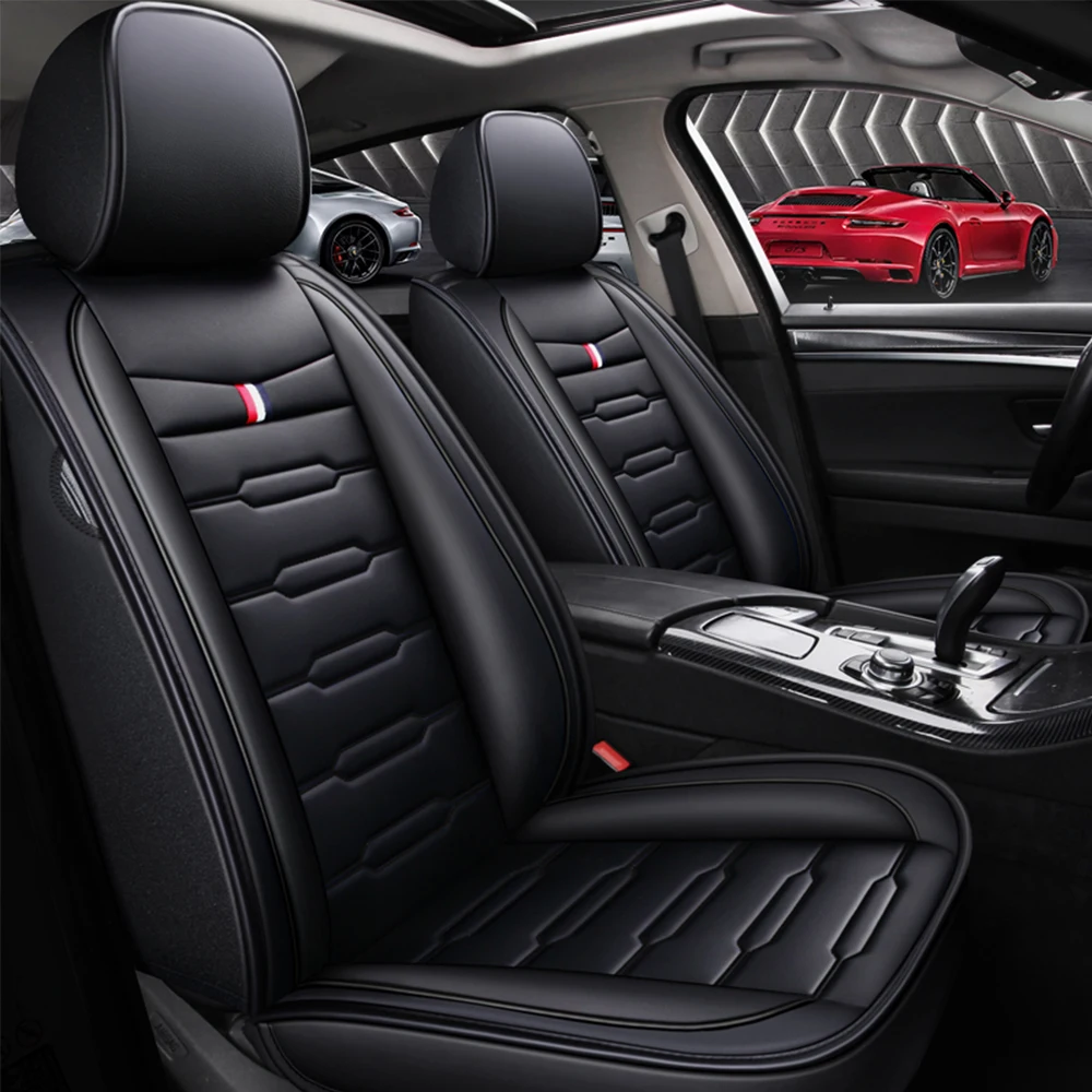 Leather Front Rear Full Set Car Seat Covers for Kia Rio Sportage Ceed Niro Stinger Optima Soul Forte Spectra Sorento Accessories 1