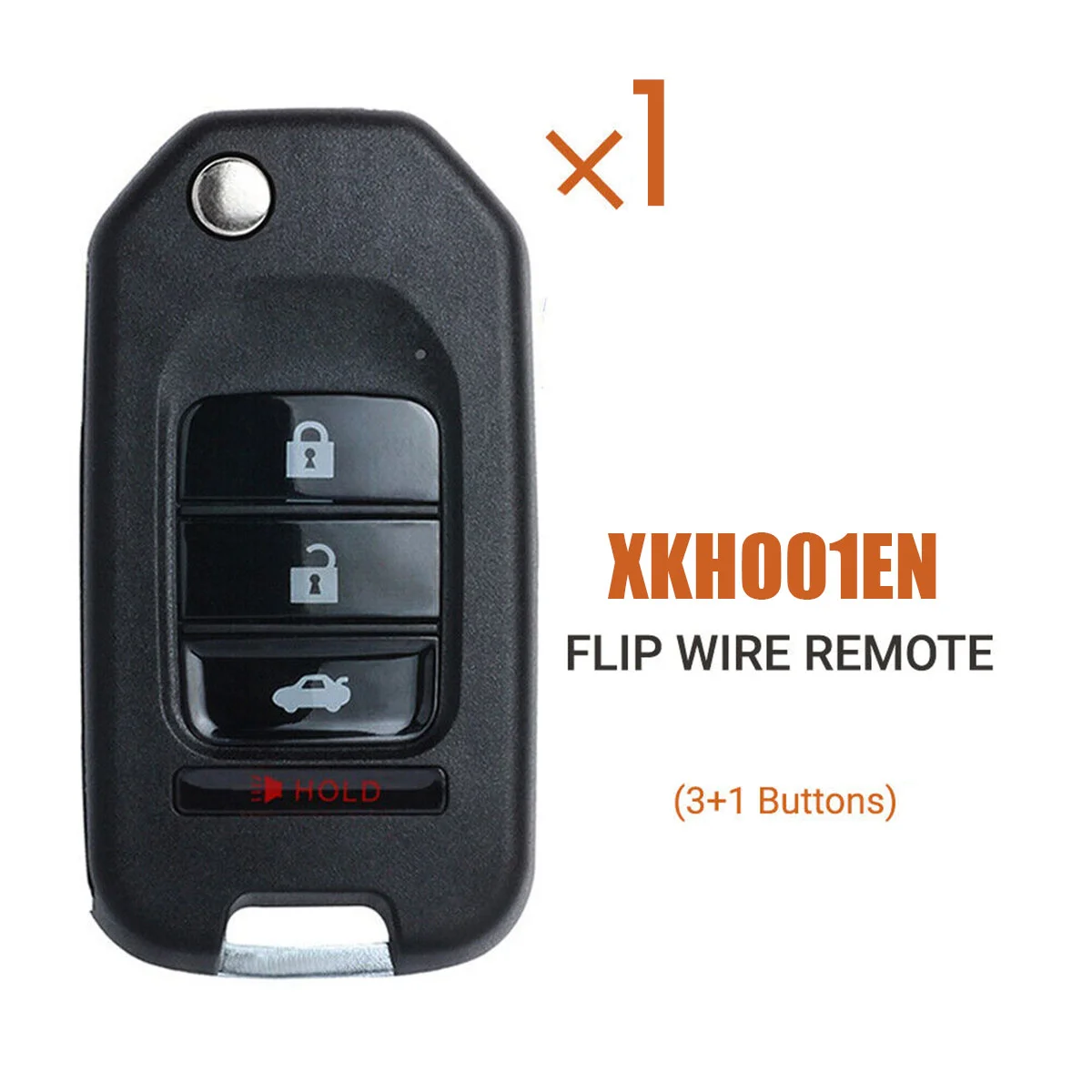 

XKHO01EN Universal Wire Remote Key Fob Flip 3+1 Button for Type for VVDI Key