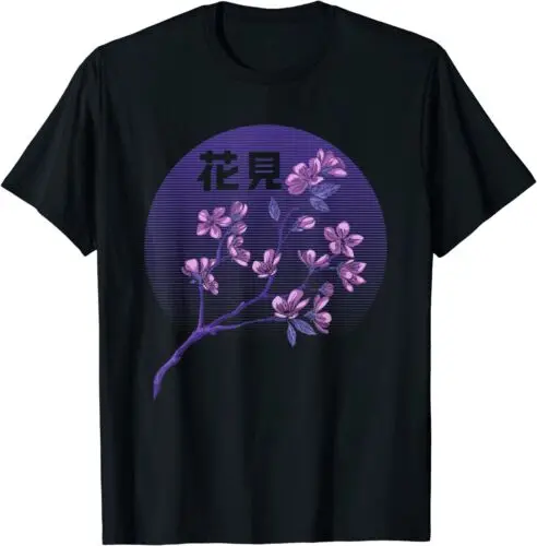 

NEW Cherry Blossom Japanese Sakura Flower Vaporwave Aesthetic Gift T-Shirt S-3XL
