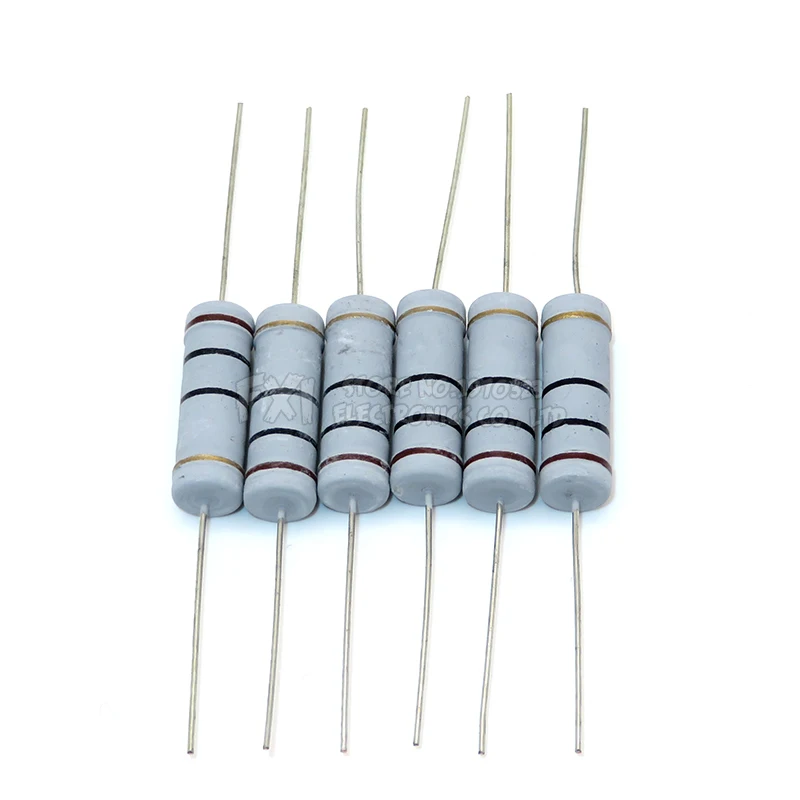 Carbon Film Resistor 10pcs 5W 5% 1R-1M 2.2R-47K Ohm