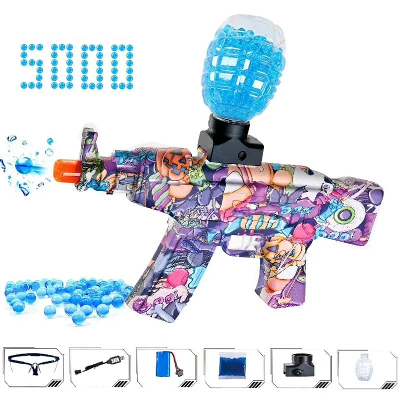 

AKM-47/MP5 Electric Blaster Pistol CS Fighting Outdoor Game Toy Gun With 20000PCS Eco-Friendly Water Beads For Kids Best Gifts