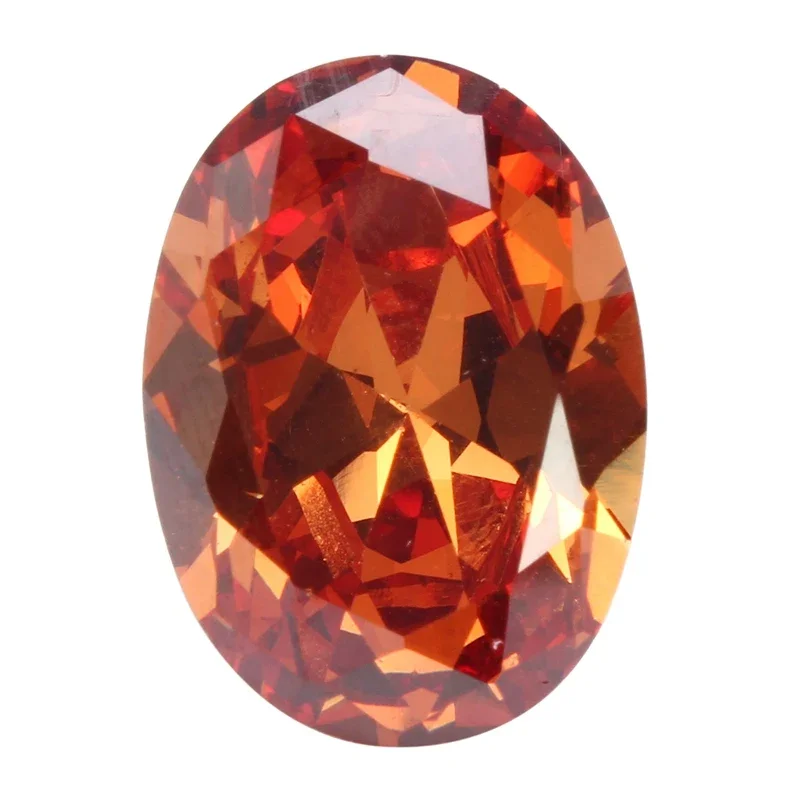 13x18MM 18.38CT Unheated Champagne Sapphire Diamond Oval Cut Loose Gemstone Diamond Jewelry Wedding Decorative Crafts 2