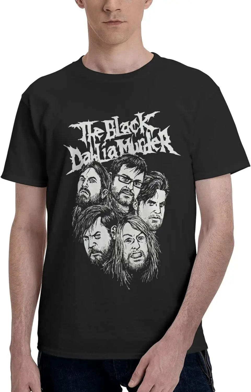 

Rock Band T Shirts The Black Dahlia Murder Men's Summer Cotton Tee Crew Neck Short Sleeve Tops Black