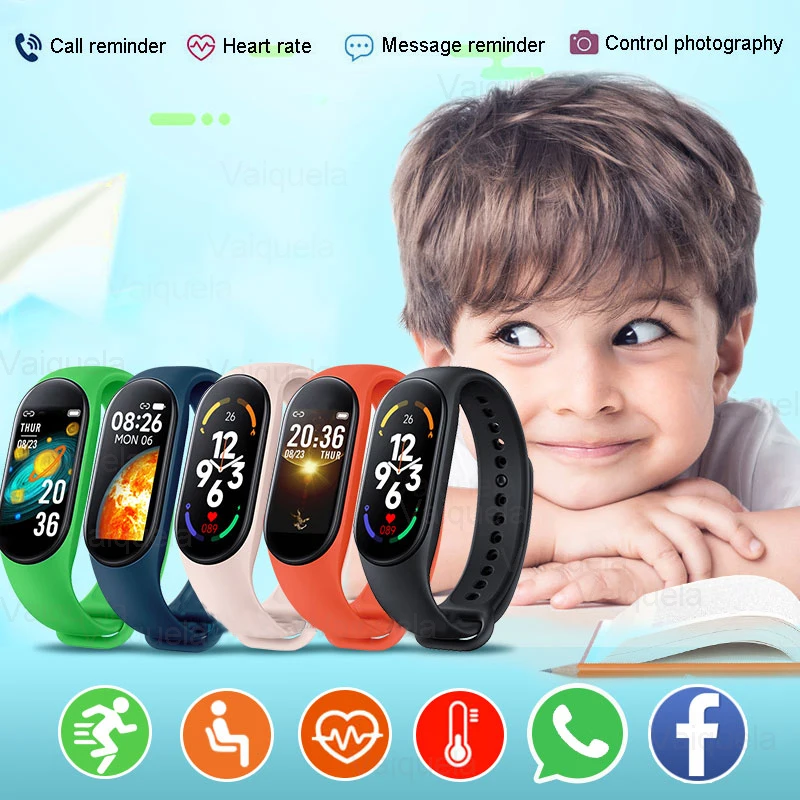 

New M7 Children Kids Smart Watch Boys Girls Sport Smartwatch IP67 Waterproof Smart Clock Child Smart-Watch For Android IOS 10-18
