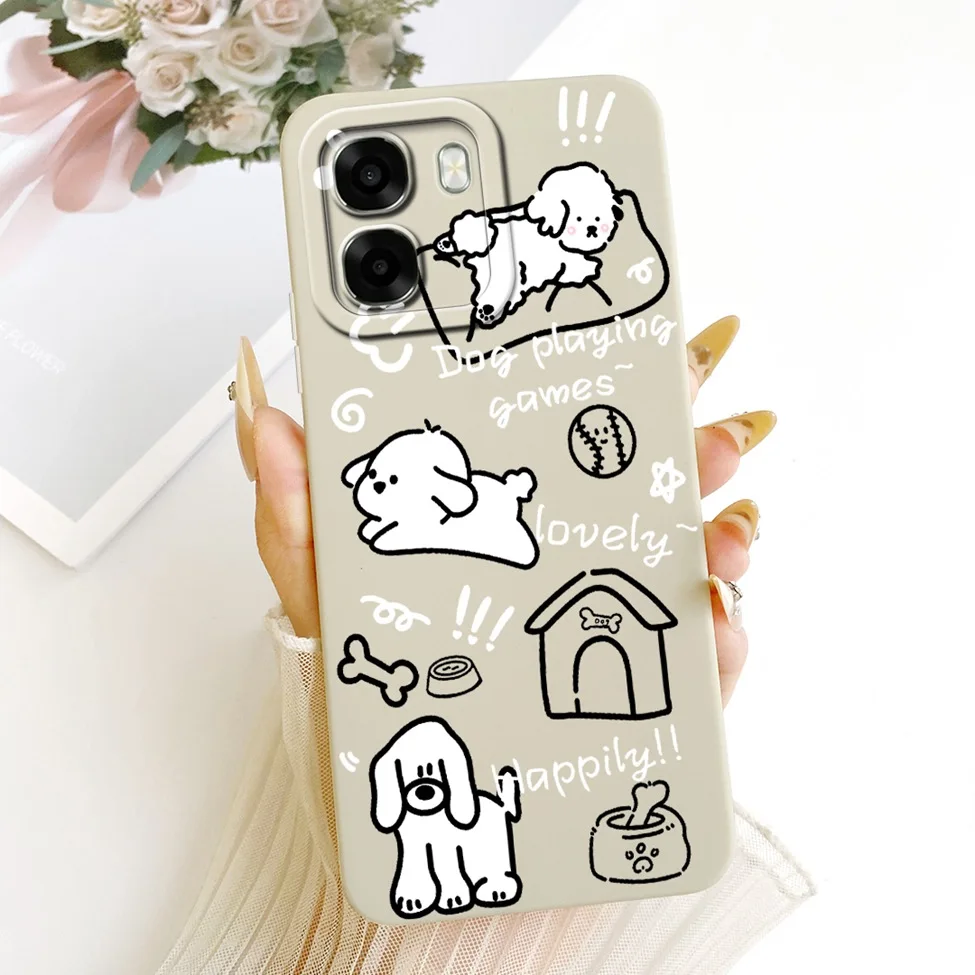 Luxury Fashion Cute Painted Silicone Case - Oppo A6 Series