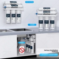 เครื่องกรองน้ําอัลตร้าฟิลเตรชัน 6 ขั้นตอนในครัวเรือนเครื่องกรองน้ําดื่มโดยตรง TapWater กรอง PH75 เก็บน้ําแร่ 4