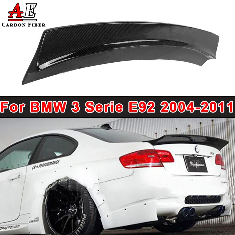 

For BMW 3 Serie E92 330i 2004-2011 Two-door hardtop Carbon Fiber Rear Boot Wing Trunk Spoiler Splitter Diffuser Body kit