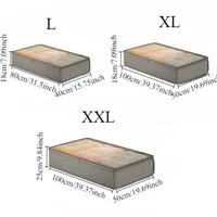 Under Bed Storage Containers Rectangle Multipurpose Organizer Bins, Foldable Sweater and Linen Storage Bags Under-Bed Storage 2