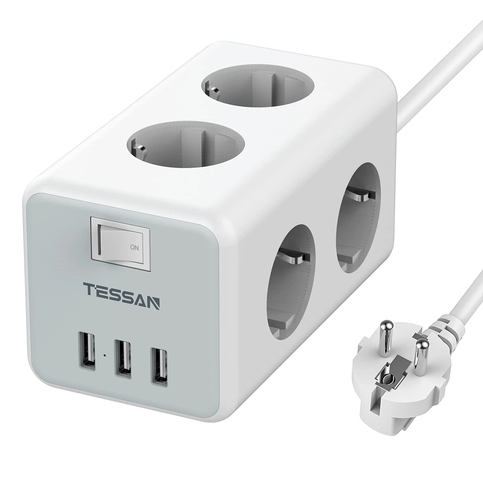 Outdoor Smart Plug, TESSAN WiFi Smart Outlet Switch with 3