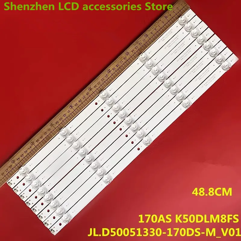 

488 мм Фотолюминесцентная полоса с 5 лампами для фотолюминесцентных ламп K50DLM8FS K50DL8FS Polaroid 50TR7U Makena 50s7