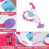 Children Simulation Vacuum Cleaner Toy with Sound Light Pretend Role Play Games Toys Playset Best Gifts for Kids Boys Girls 4