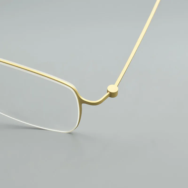 Brillen gestell aus reinem Titan für Männer Frauen 5508 Vintage quadratische Myopie Brillen fassungen 2024 optische koreanische Brillen – Detail 23