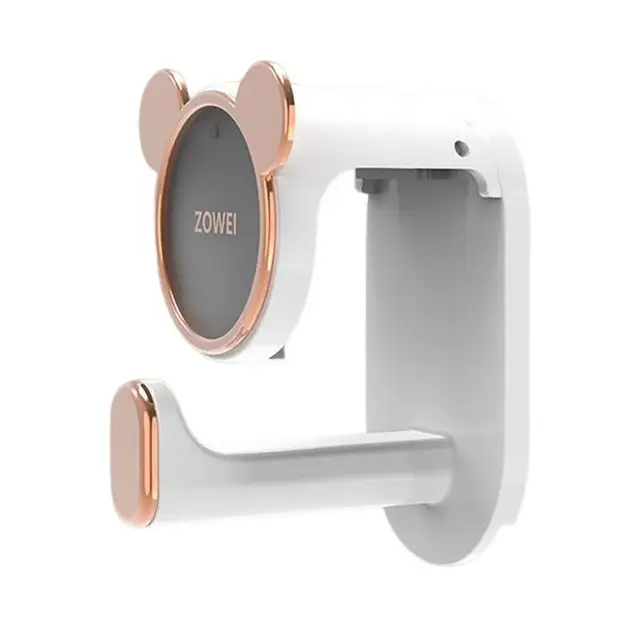 Falhorog Mosdó Tartó Vízálló, Állítható Automatikus Falra Szerelt Csúszásgátló Tartozék Rugóeszközzel