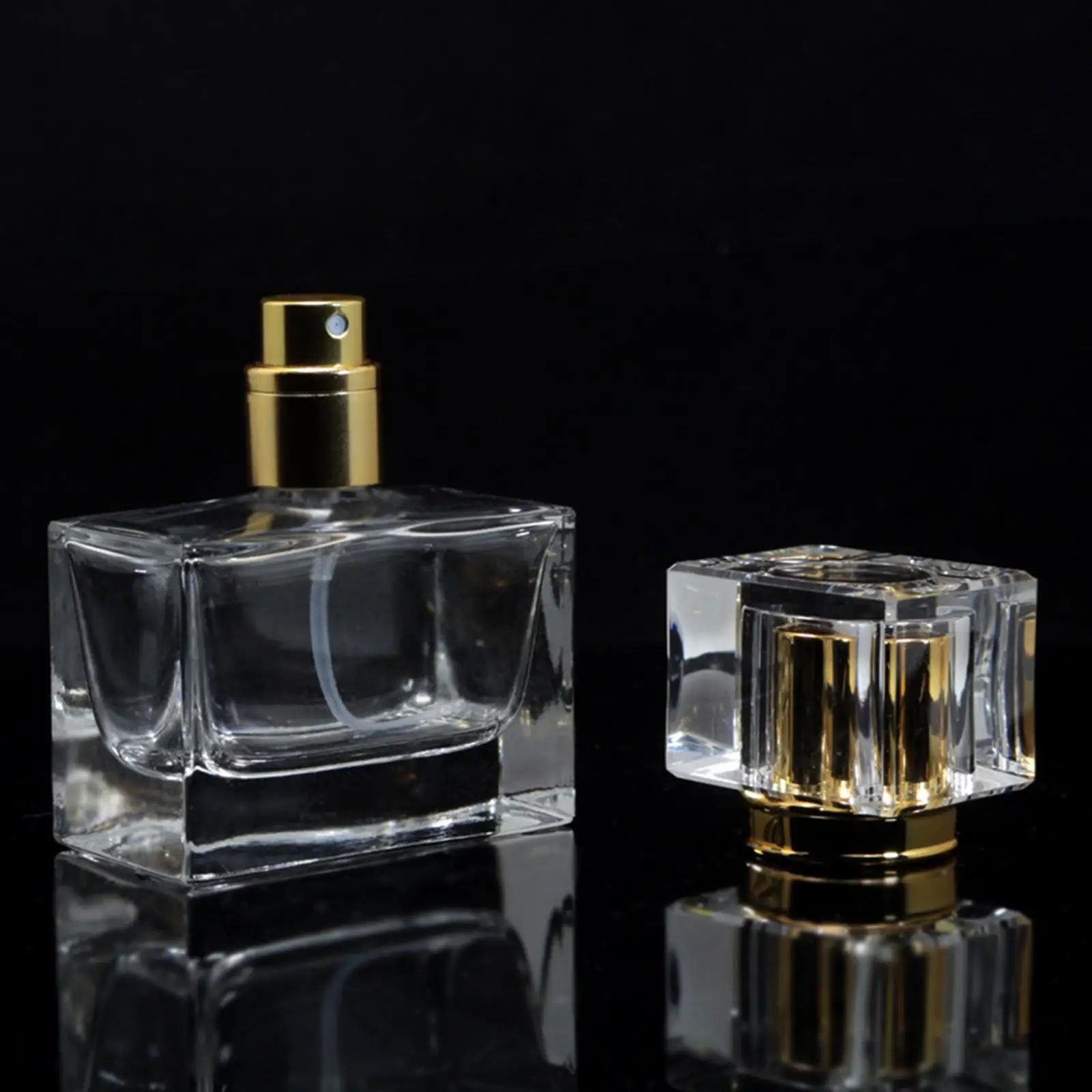 빈 투명 유리 향수 스프레이 병 무화기, 스프레이 어플리케이터 포함, 30ml