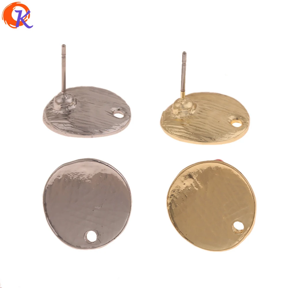 

Cordial Design 100Pcs 14*14MM Jewelry Accessories/Earrings Stud/DIY Making/Round Coin Shape/Hand Made/Jewelry Findings Component